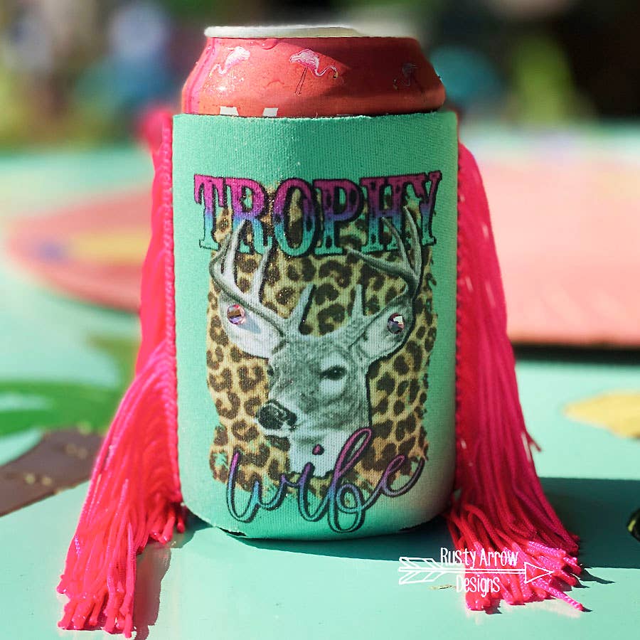Regular Trophy Wife Fringe Koozie