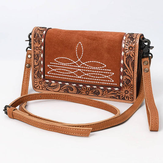 Crossbody Suede Genuine Western Leather Bag