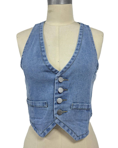 Denim Cowgirl Vest