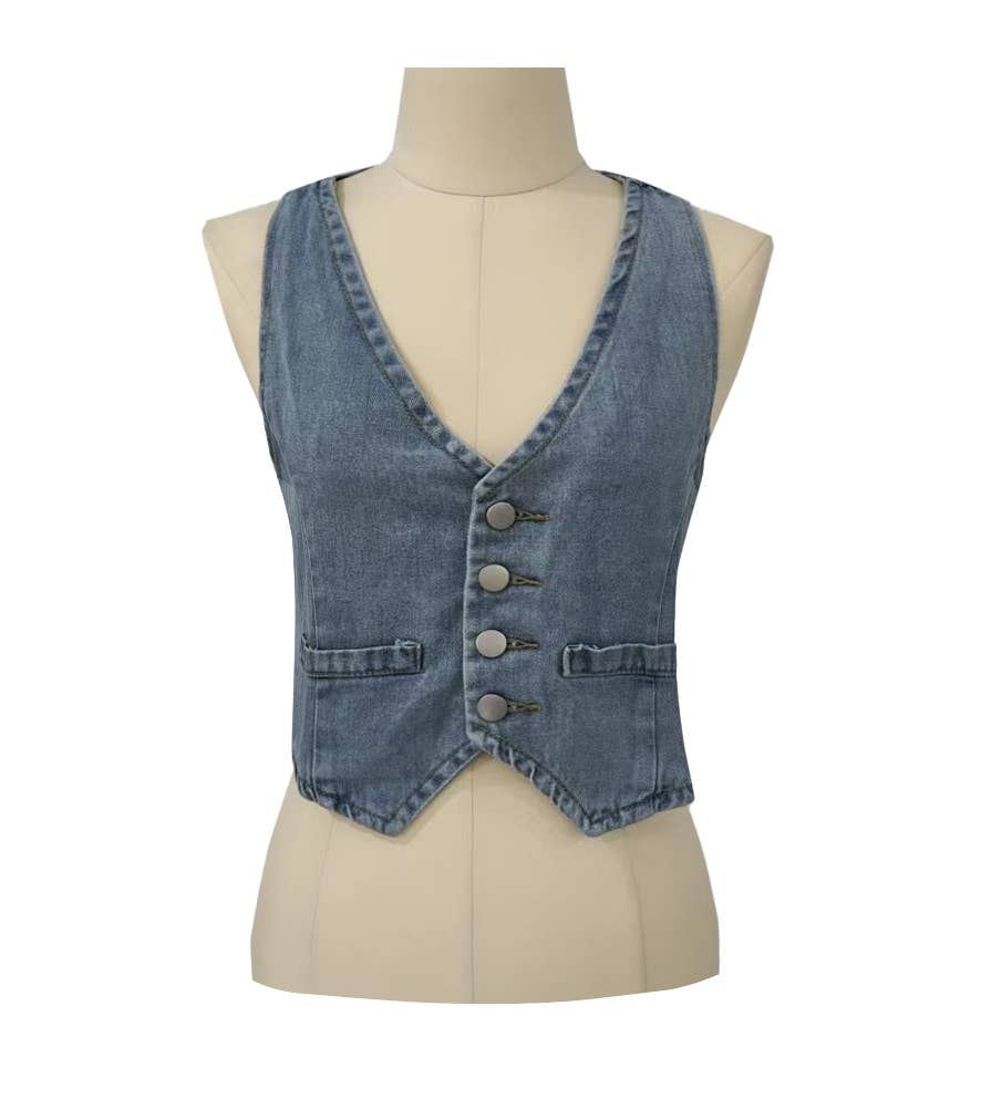 Denim Cowgirl Vest