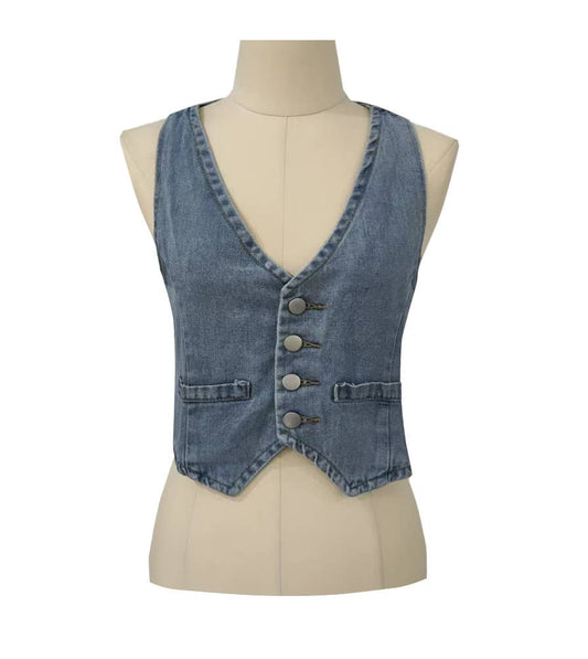 Denim Cowgirl Vest