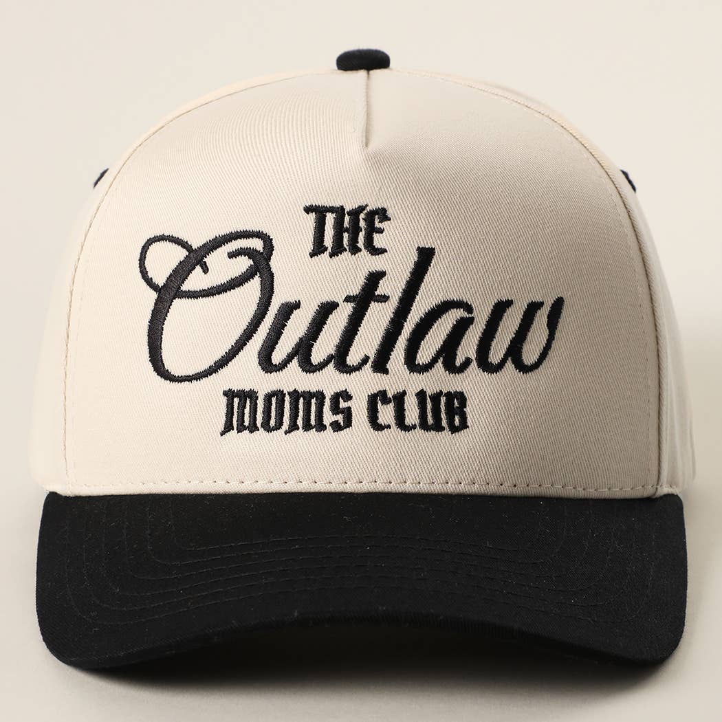 THE OUTLAW MOMS CLUB Embroidery Two-Tone Trucker Hat