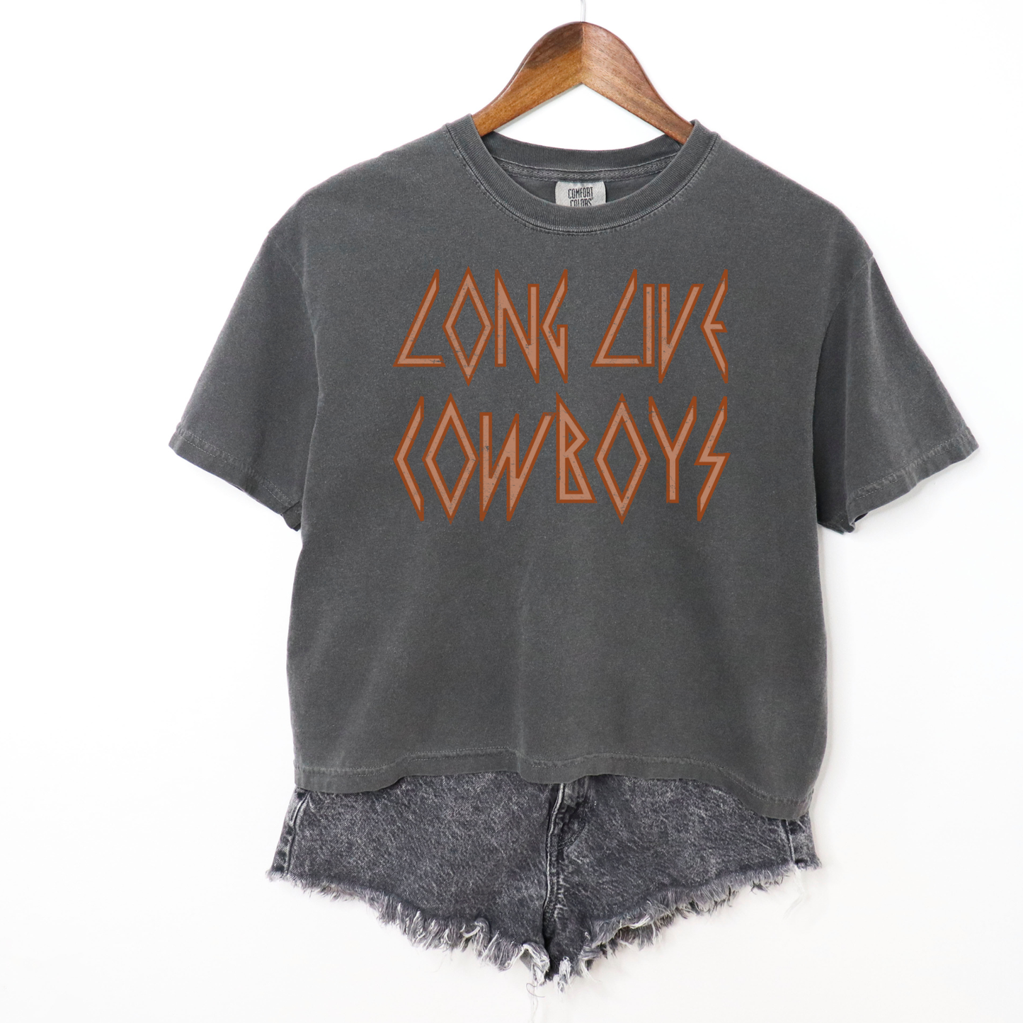 Long Live Cowboys Long Cropped Tee