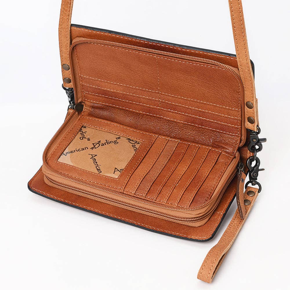 Crossbody Suede Genuine Western Leather Bag