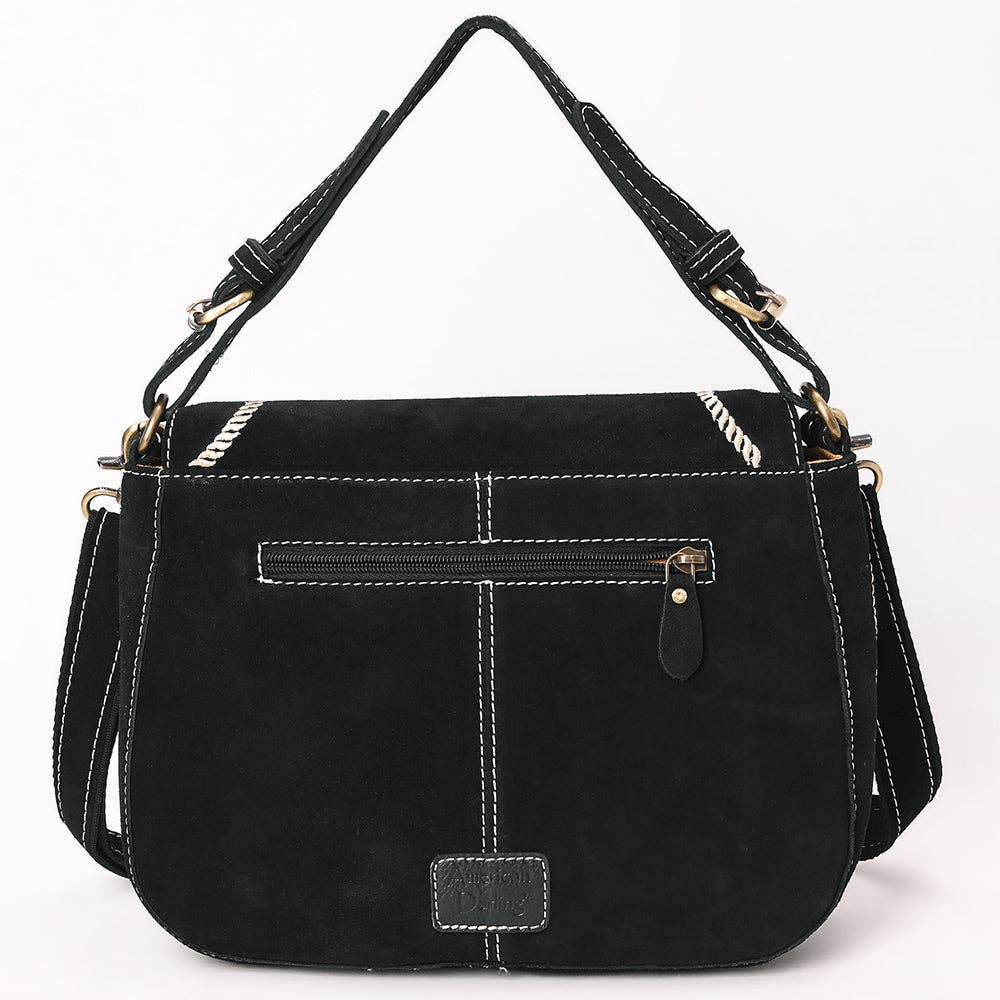 Crossbody Genuine Western Suede Leather bag