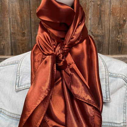 35X35" Solid Rust Wild Rag / Scarf