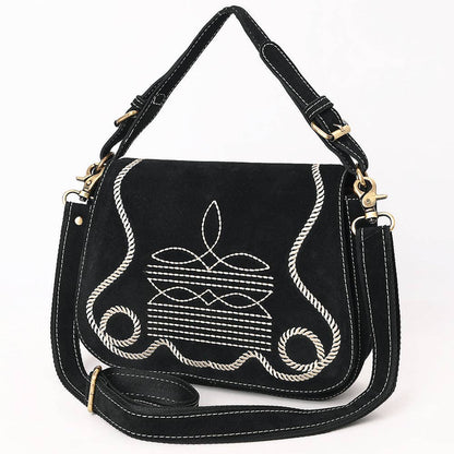Crossbody Genuine Western Suede Leather bag