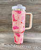 BOOTS HAT WESTERN STAINLESS STEEL TUMBLERS CUP 40oz